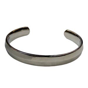 Inox Women's Matte Stainless Steel and Polished Silver Tone Bracelet
